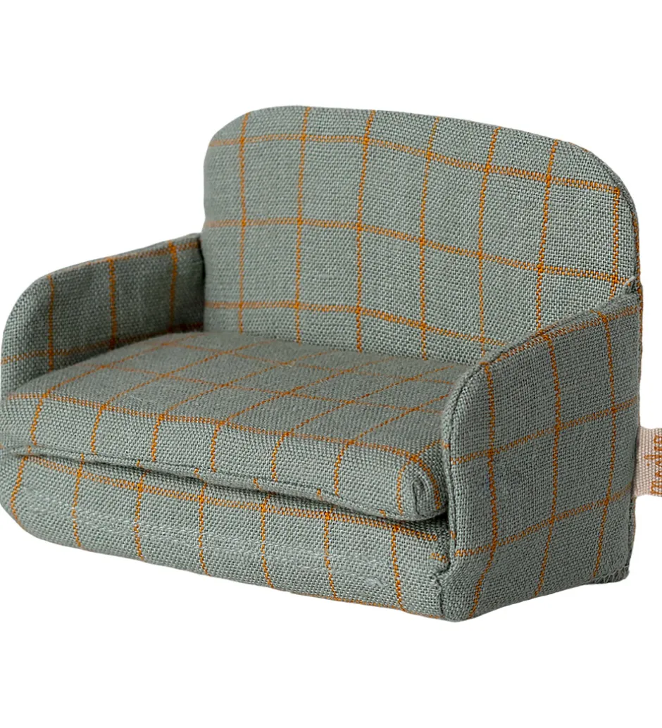 Dukker Og Tilbehør*Maileg Miniature Sofaseng - Mus - Tern