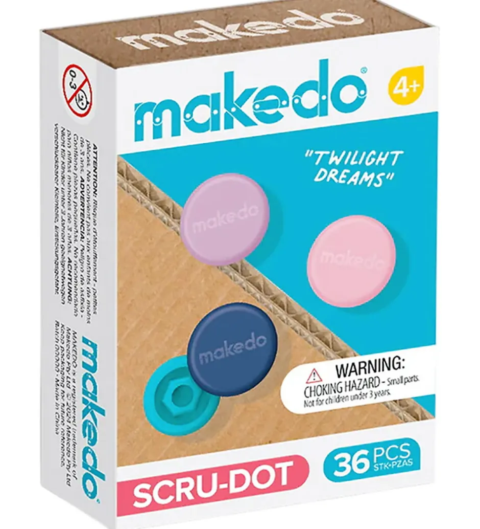 MakeDo Værktøj til Pap - Scru-Dot - 36 Dele - Twilight Dream