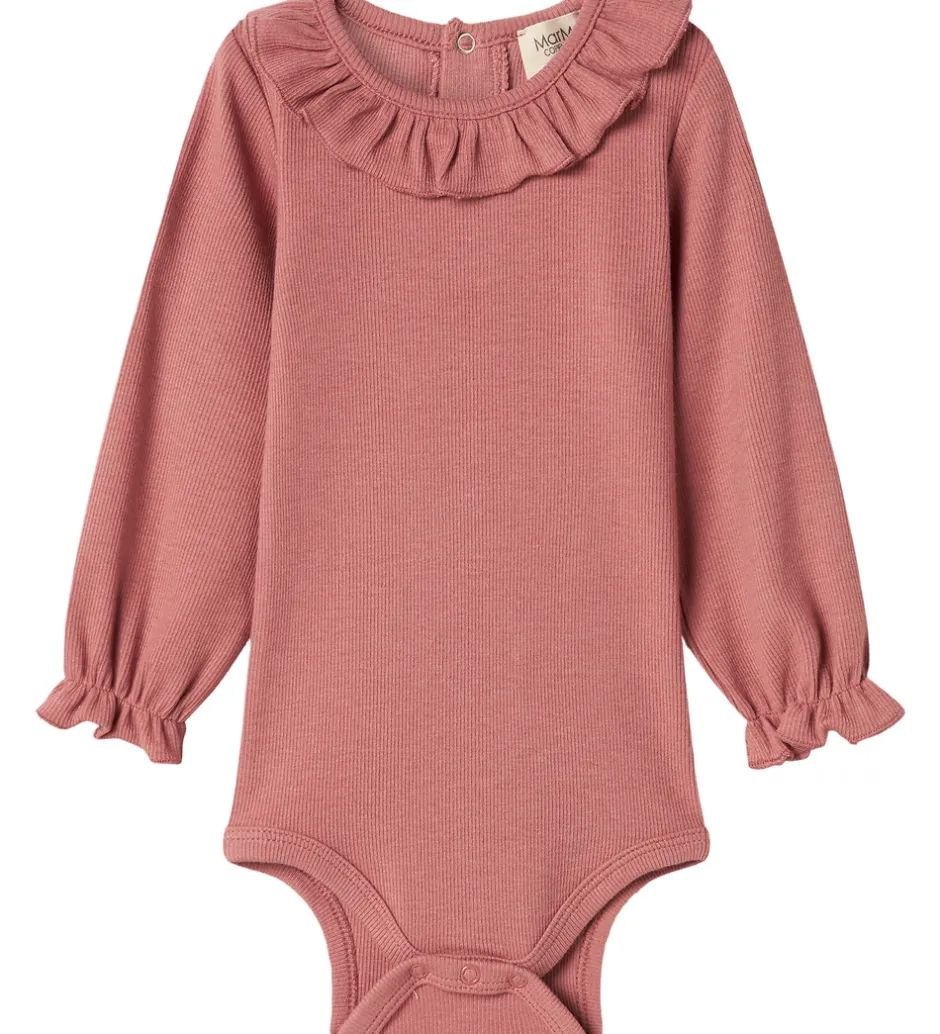 Børn MarMar Body l/æ - Rib/Modal - Brandine - Perished Rose