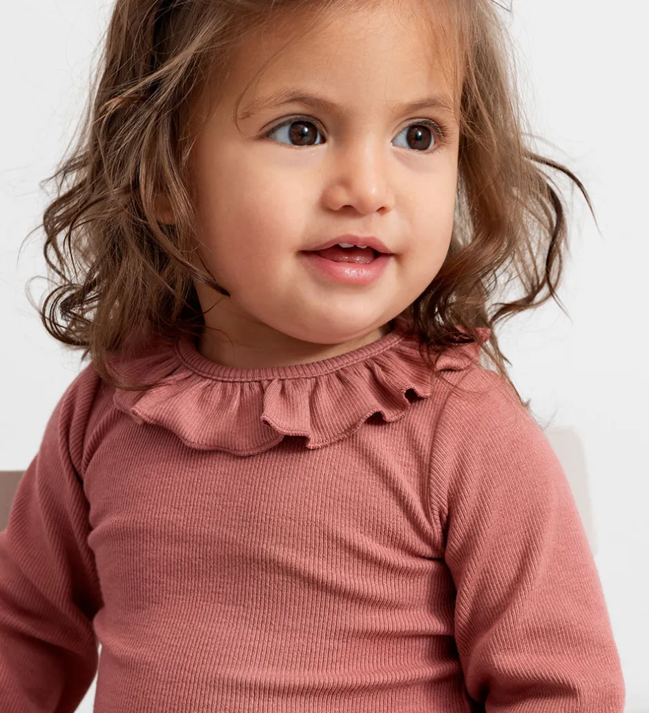 Børn MarMar Body l/æ - Rib/Modal - Brandine - Perished Rose