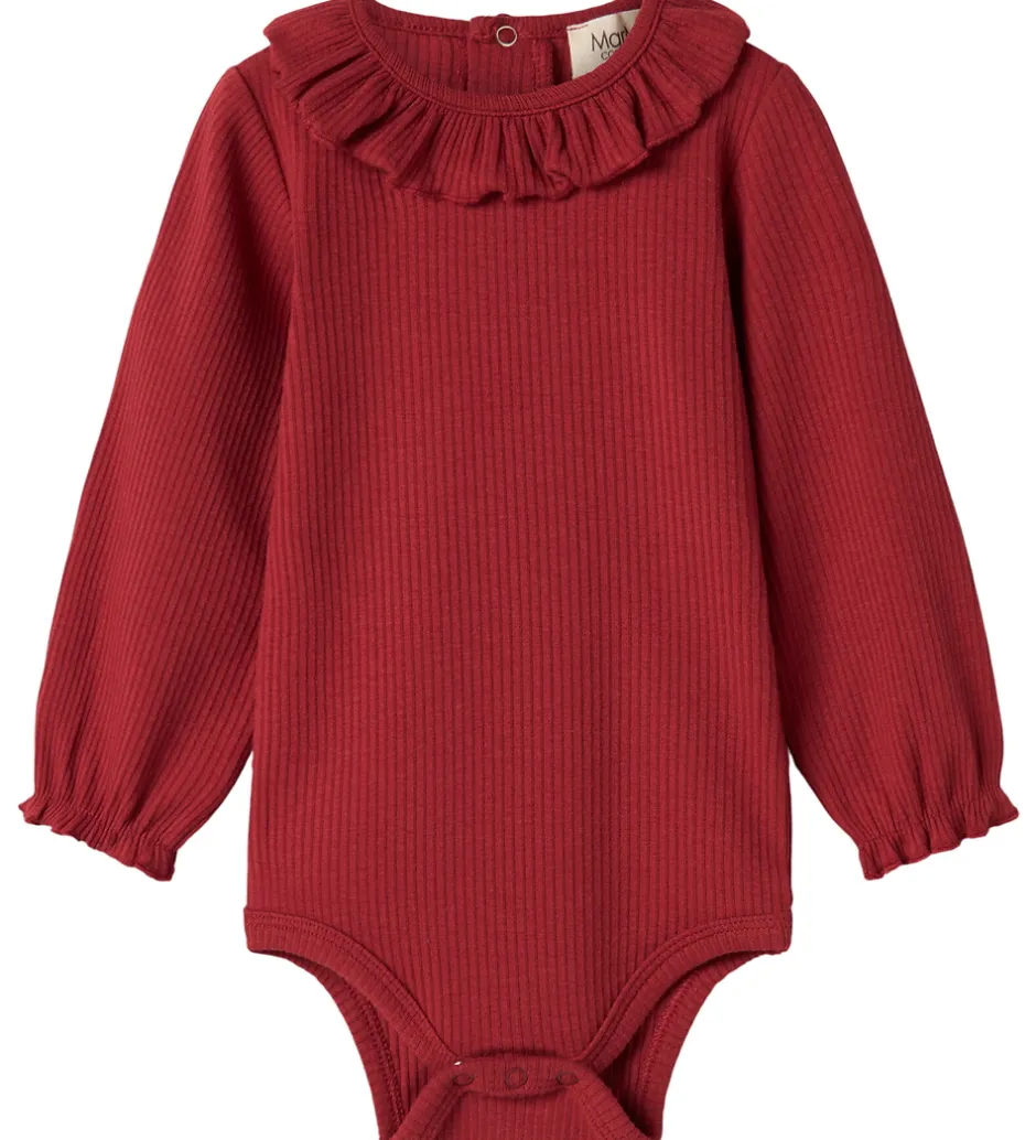 Juletøj|Bodyer*MarMar Body l/æ - Rib/Modal - Brandine - Hibiscus Red