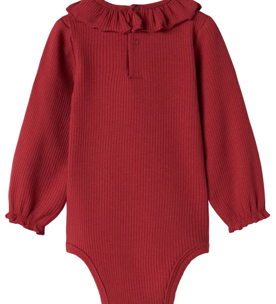 Juletøj|Bodyer*MarMar Body l/æ - Rib/Modal - Brandine - Hibiscus Red