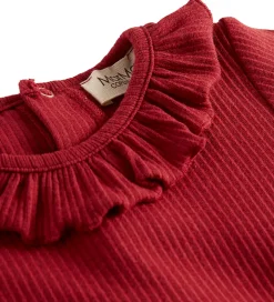Juletøj|Bodyer*MarMar Body l/æ - Rib/Modal - Brandine - Hibiscus Red