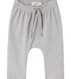 Bukser Og Jeans*MarMar Bukser - Rib/Modal - Pico - Light Grey Melange