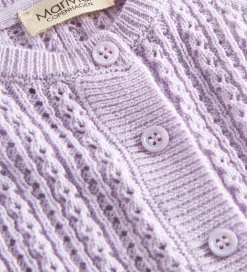 Striktrøjer*MarMar Cardigan - Totti - Uld/Bomuld - Amethyst