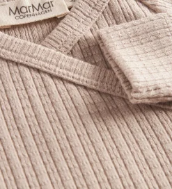 Børn MarMar Heldragt m. Fødder - Pointelle - Rubello - Soft Beige