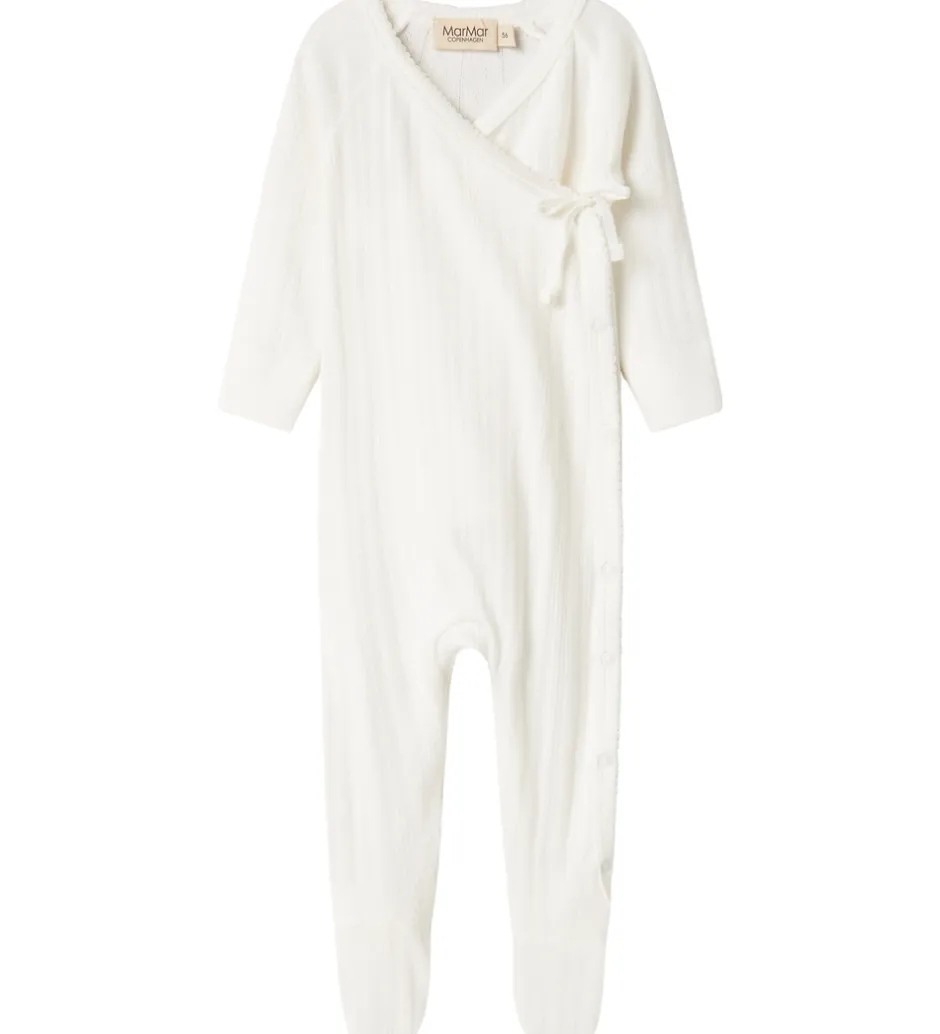 Børn MarMar Heldragt m. Fødder - Rubetta - Rib - Gentle White