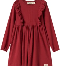 Børn MarMar Kjole - Modal/Rib - Dikte - Hisbiscus Red