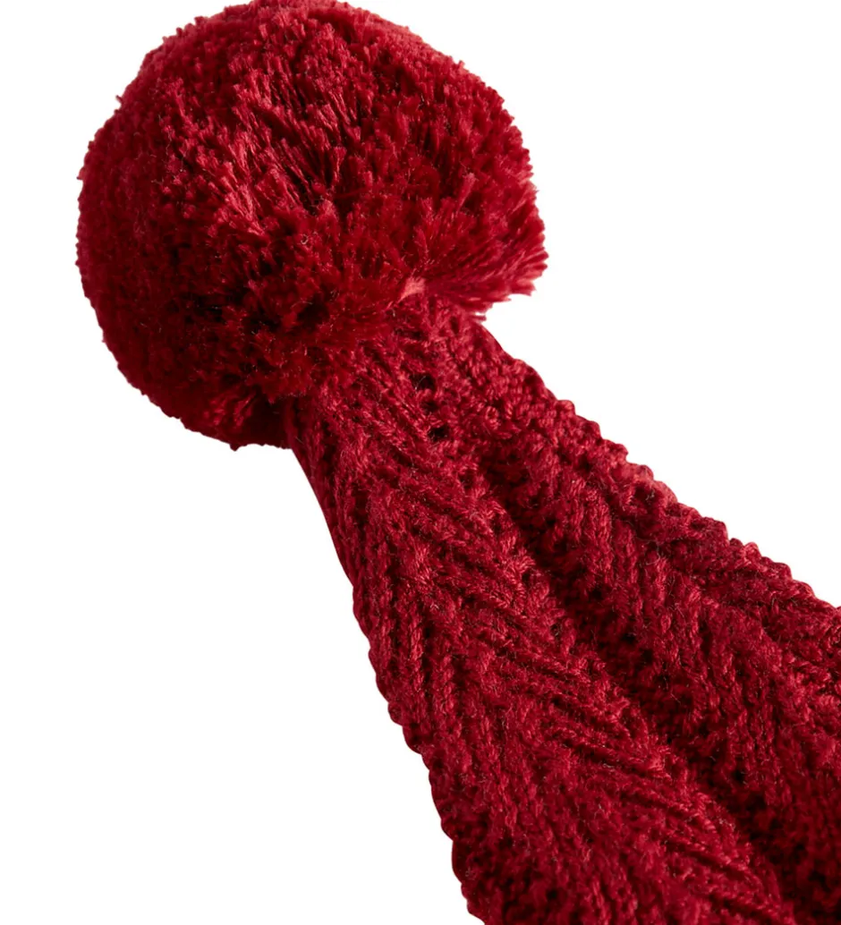 Juletøj*MarMar Nissehue - Strik - Alfen - Hibiscus Red