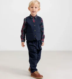Børn MarMar Skjorte - Tommy - Pilot Navy Check