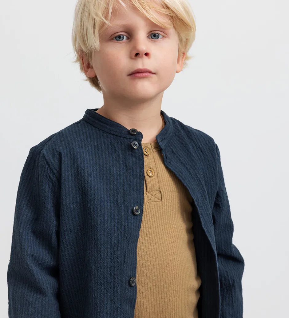 Skjorter*MarMar Skjorte - Torben - Dark Blue Stripe