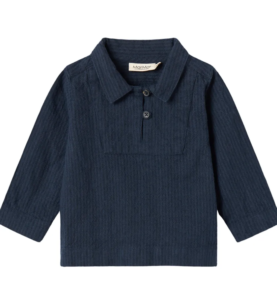 Skjorter*MarMar Skjorte - Tovas - Dark Blue Stripe