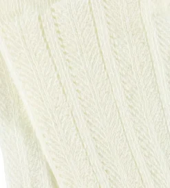 Børn MarMar Strømpebukser - Hulmønster - Pointelle - Gentle White