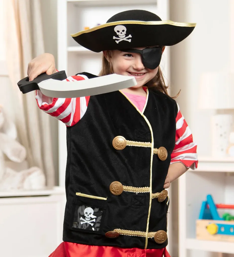 Udklædningstøj*Melissa & Doug Udklædning - Pirat-sæt - 4 Dele