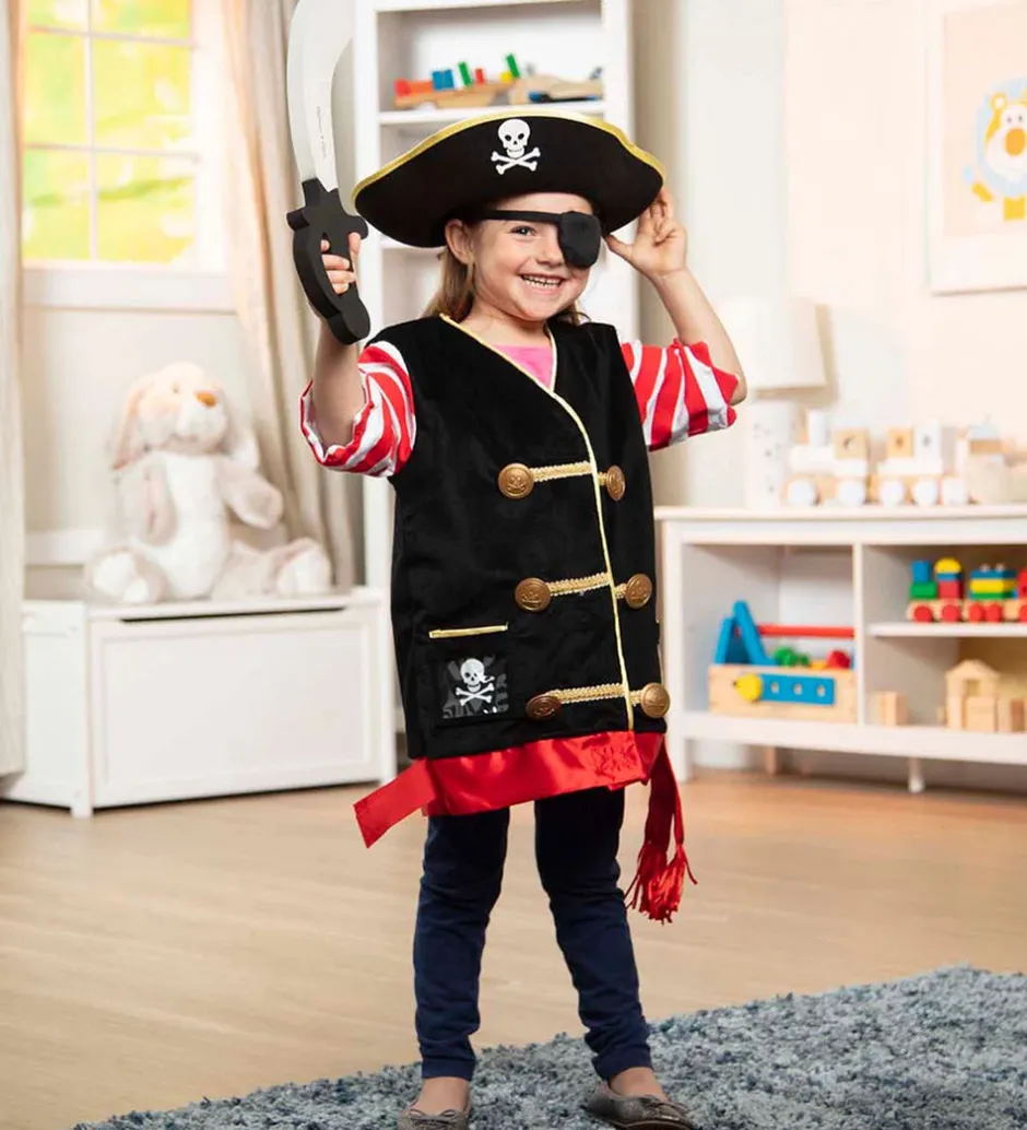 Udklædningstøj*Melissa & Doug Udklædning - Pirat-sæt - 4 Dele