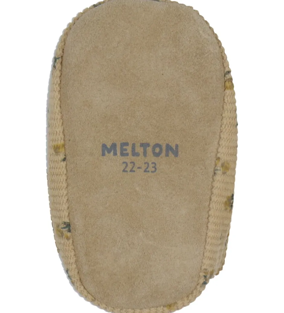 Melton Fløjlssko - Floral - Apple Cinnamon