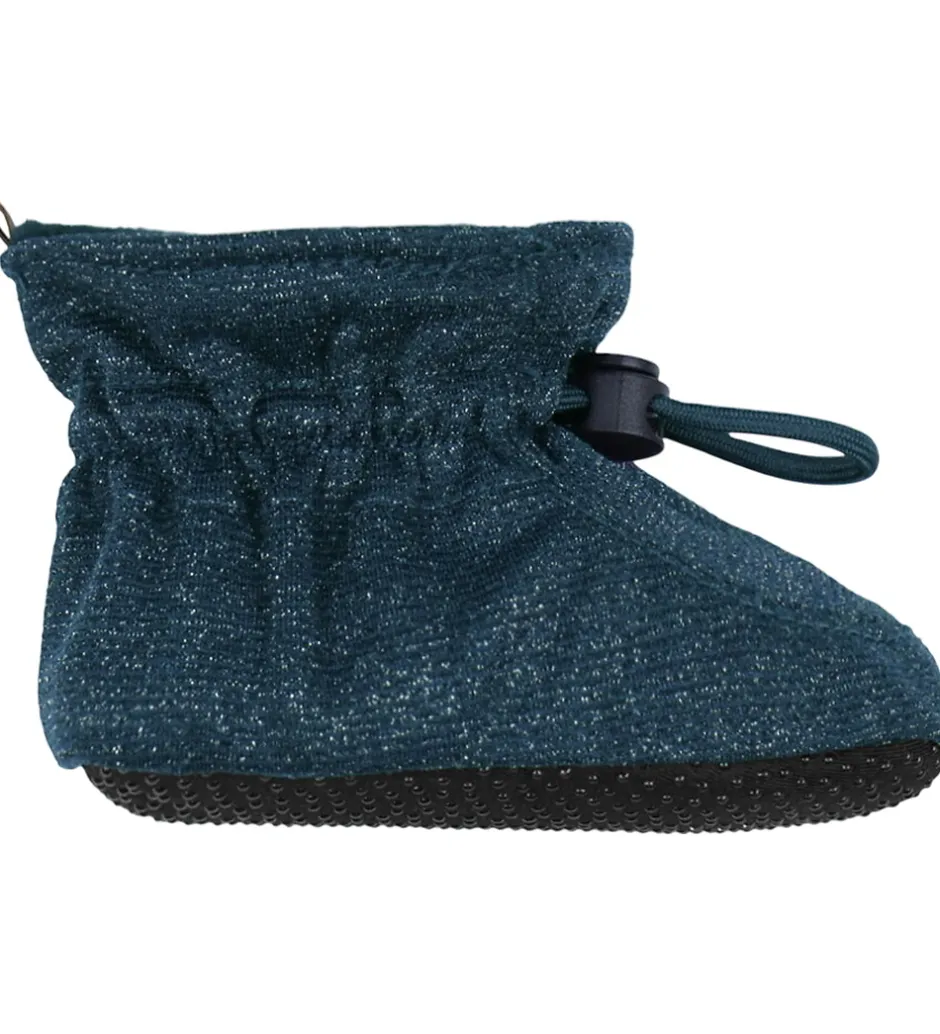Hjemmesko*Melton Futter - Glitter - Marine