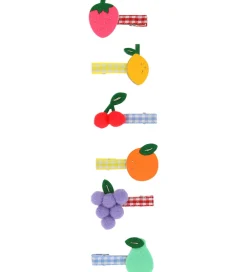 Hårspænder*Meri Meri Hårclips - 6-pak - 4 cm - Fruit