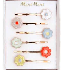 Meri Meri Hårnåle - 6-pak - Emalje - Daisy - 5,5 cm - Blomster