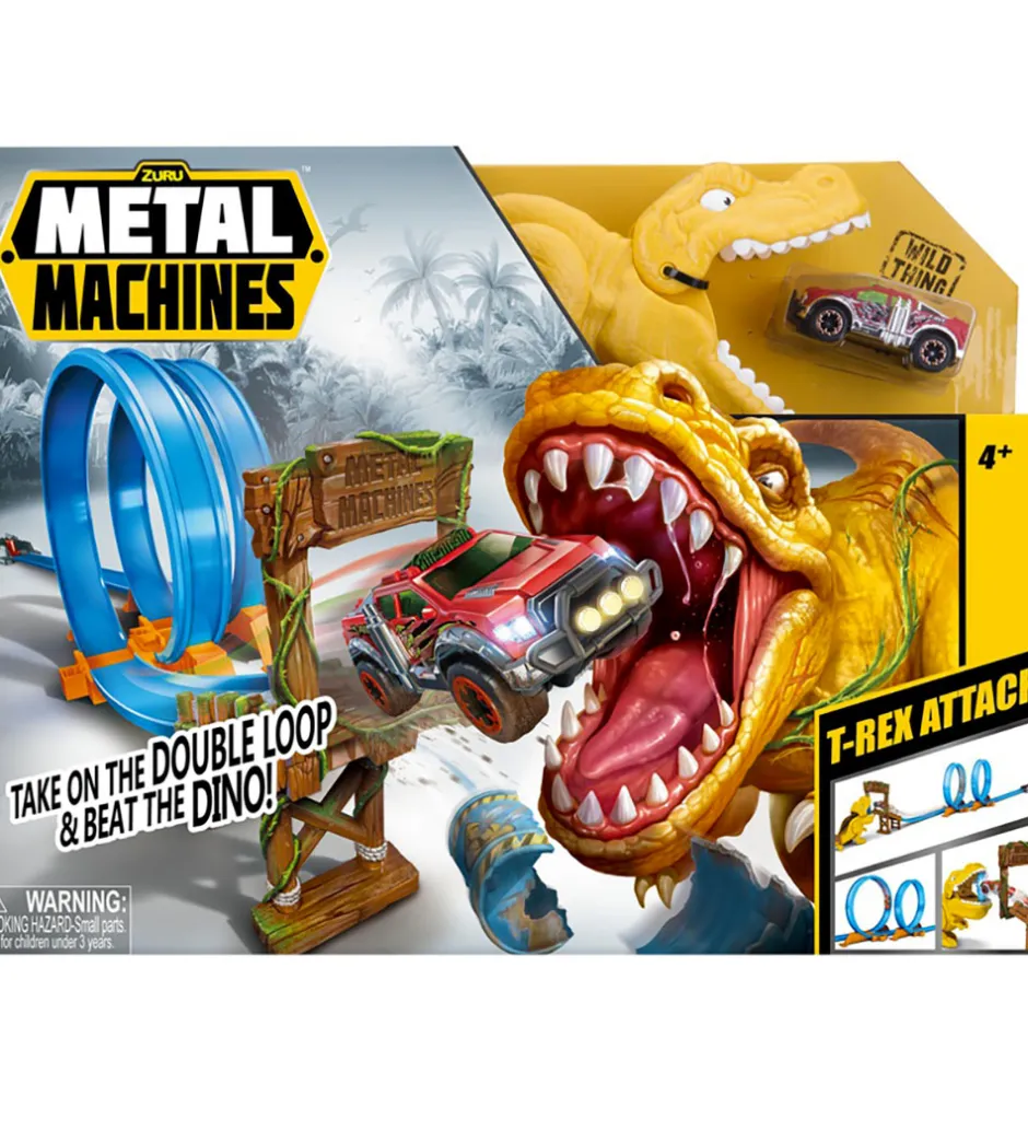 Biler, Tog Og Køretøjer*Metal Machines Bilbane - T-Rex Attack