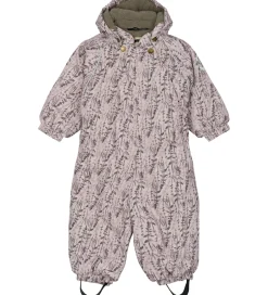 Børn Mikk-Line Flyverdragt - AOP Floral - Cloud Gray