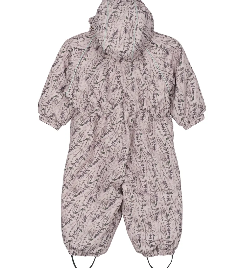 Børn Mikk-Line Flyverdragt - AOP Floral - Cloud Gray