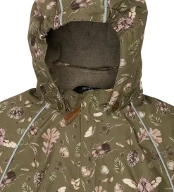 Flyverdragter*Mikk-Line Flyverdragt - Forrest - Burnt Olive m. Print