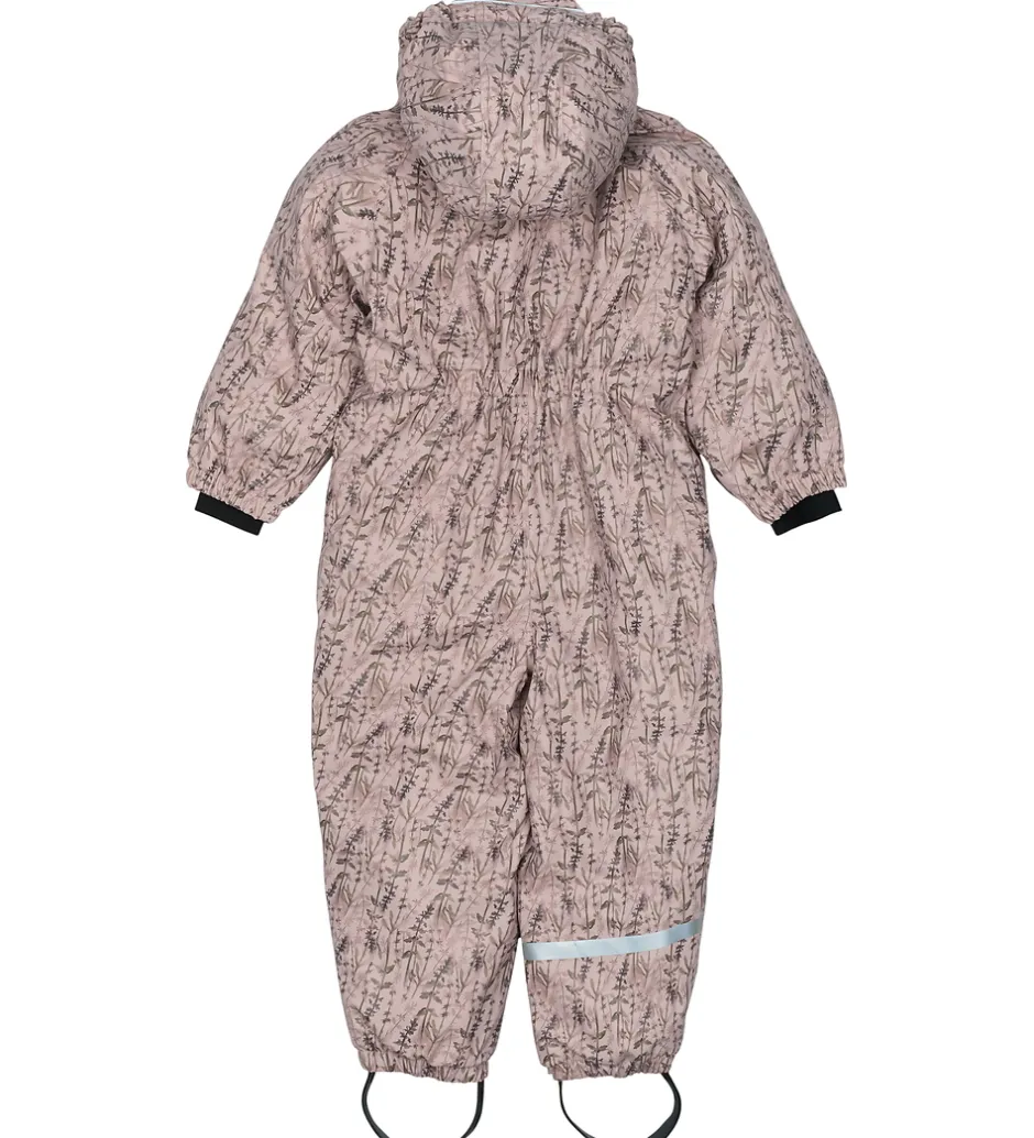 Børn Mikk-Line Flyverdragt - PU - Recycled - Cloud Gray m. Print