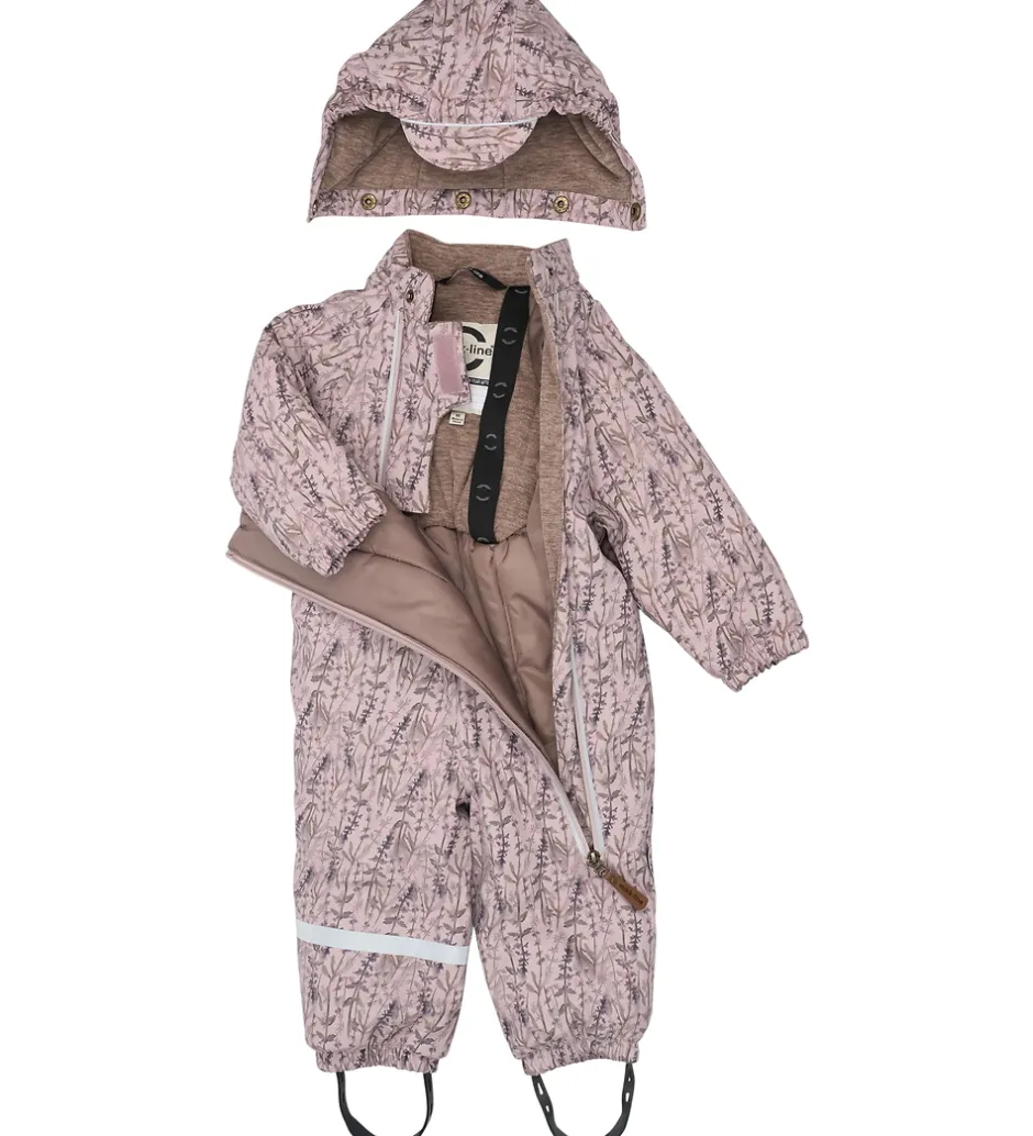 Børn Mikk-Line Flyverdragt - PU - Recycled - AOP - Cloud Gray