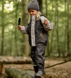 Regntøj*Mikk-Line Regntøj m. Fleece/Seler - PU - 3i1 - Sparrow