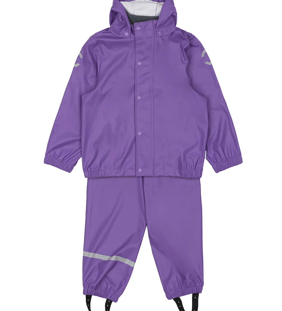 Regntøj*Mikk-Line Regntøj m. Seler - PU - Deep Lavender