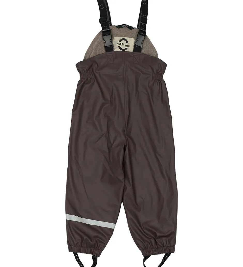 Børn Mikk-Line Regntøj m. Seler/Fleece - PU - Cornstalk