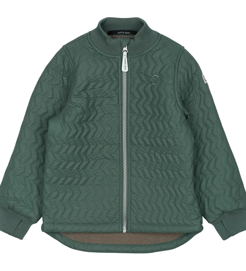 Børn Mikk-Line Termotøj m. Fleece - Duvet - Coated - Balsam Green