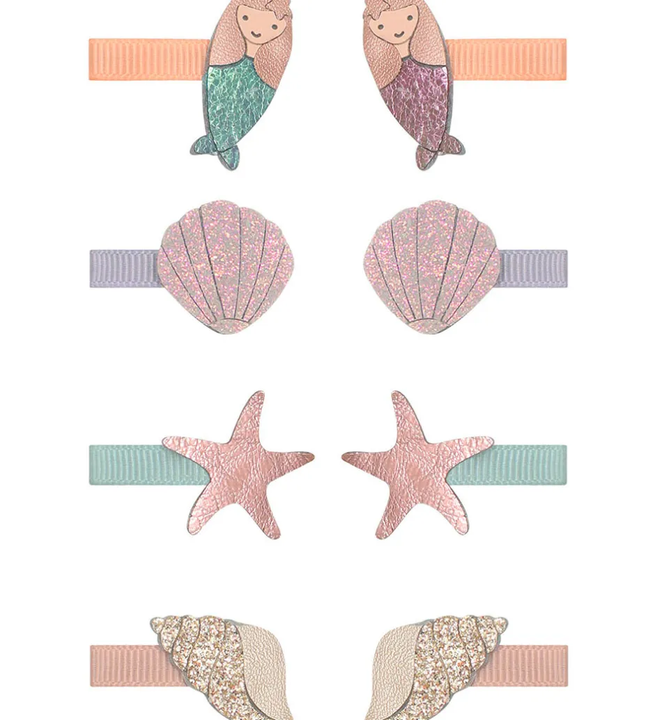 Hårspænder*Mimi & Lula Hårclips - 8-pak - 3 cm - Mermaid Sealife