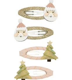 Hårspænder|Hårpynt*Mimi & Lula Hårspænder - 4-pak - Santa & Tree Christmas