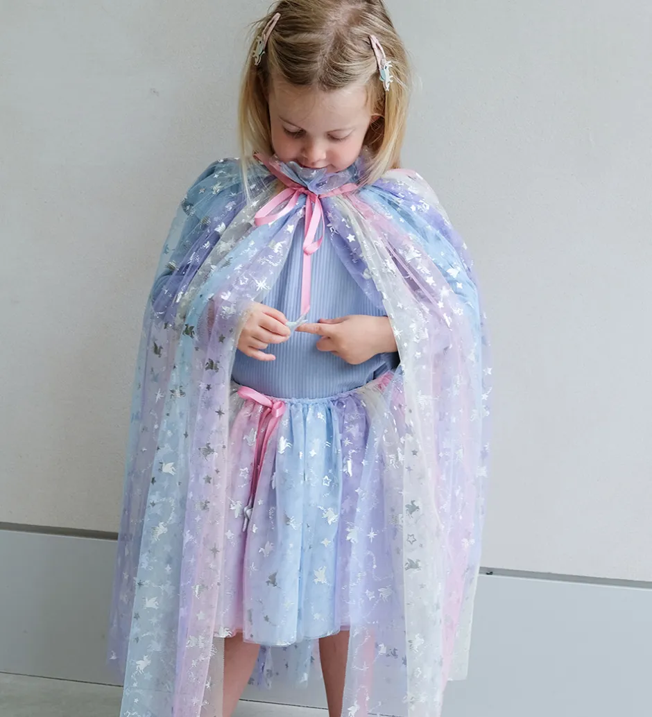 Udklædningstøj*Mimi & Lula Kappe - Tyl - Ombre Unicorn