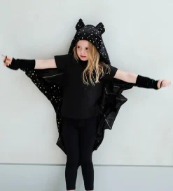 Udklædningstøj*Mimi & Lula Kappe m. Hætte - Black Bat Halloween