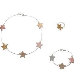 Smykker*Mimi & Lula Smykkesæt - Halskæde/Armbånd/Ring - Star Silver