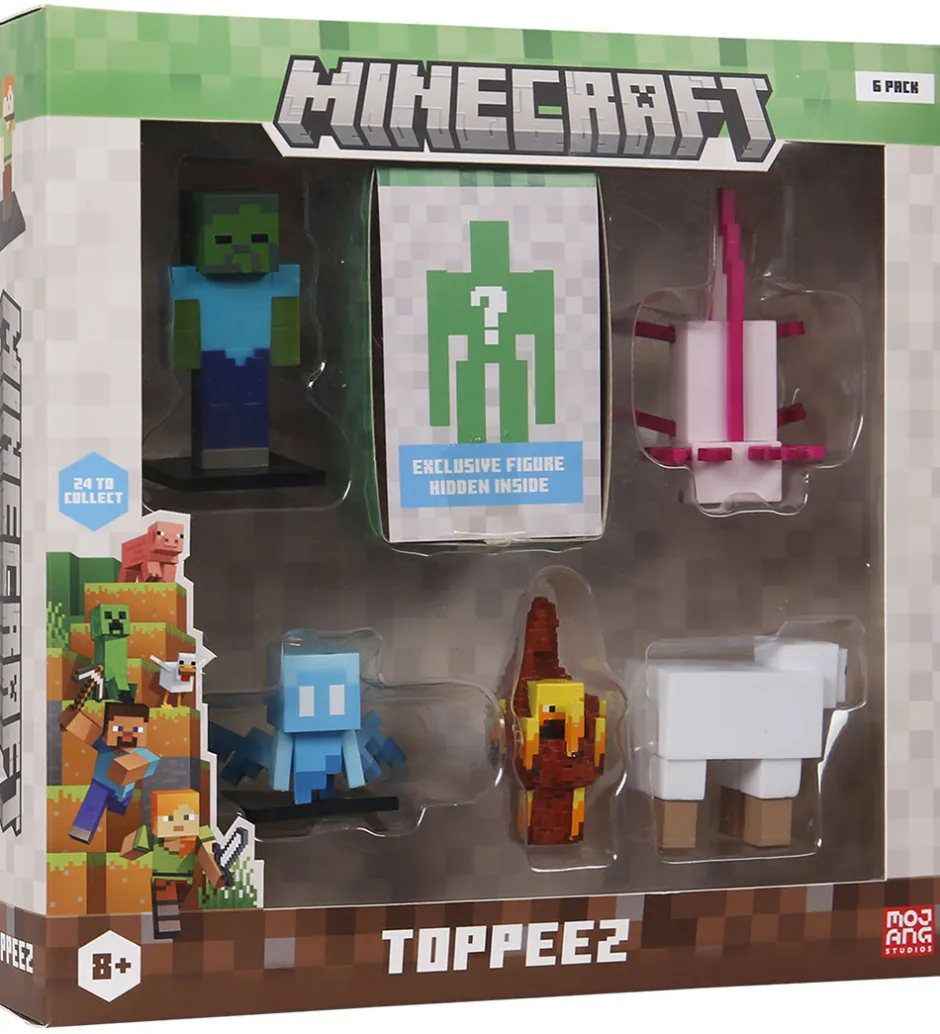 Figurer*Minecraft Legetøjsfigurer - 3D - 6-pak