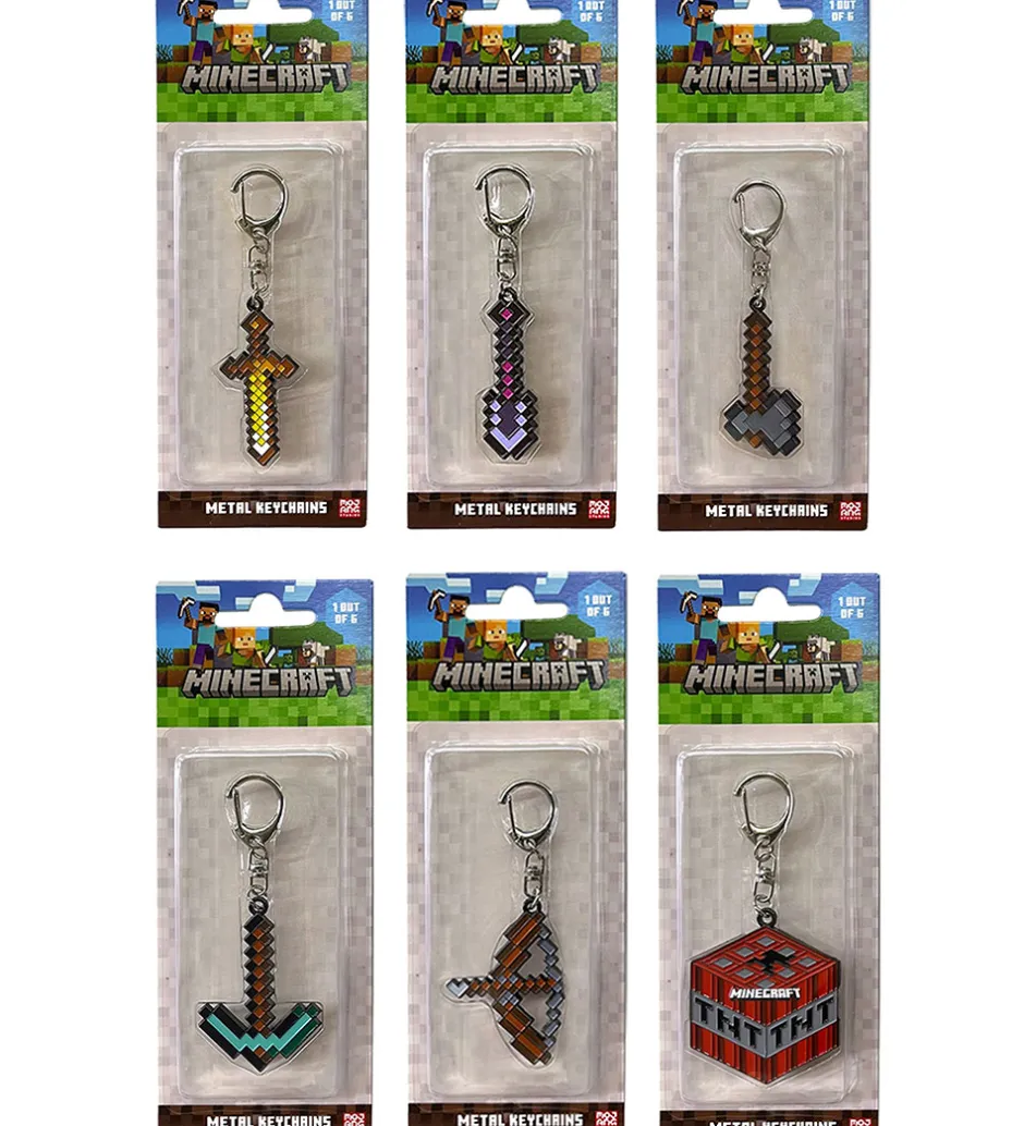 Minecraft Nøglering - Assorteret