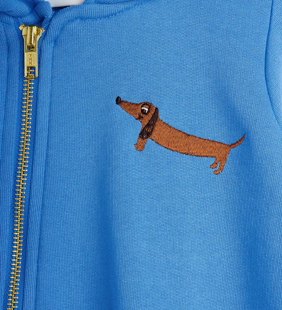 Heldragter*Mini Rodini Heldragt - Dog - Baby Onesie - Blå