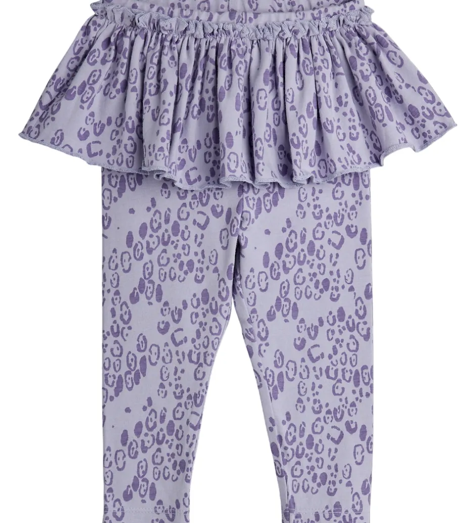 Leggings*Mini Rodini Leggings - Leopard - AOP - Purple
