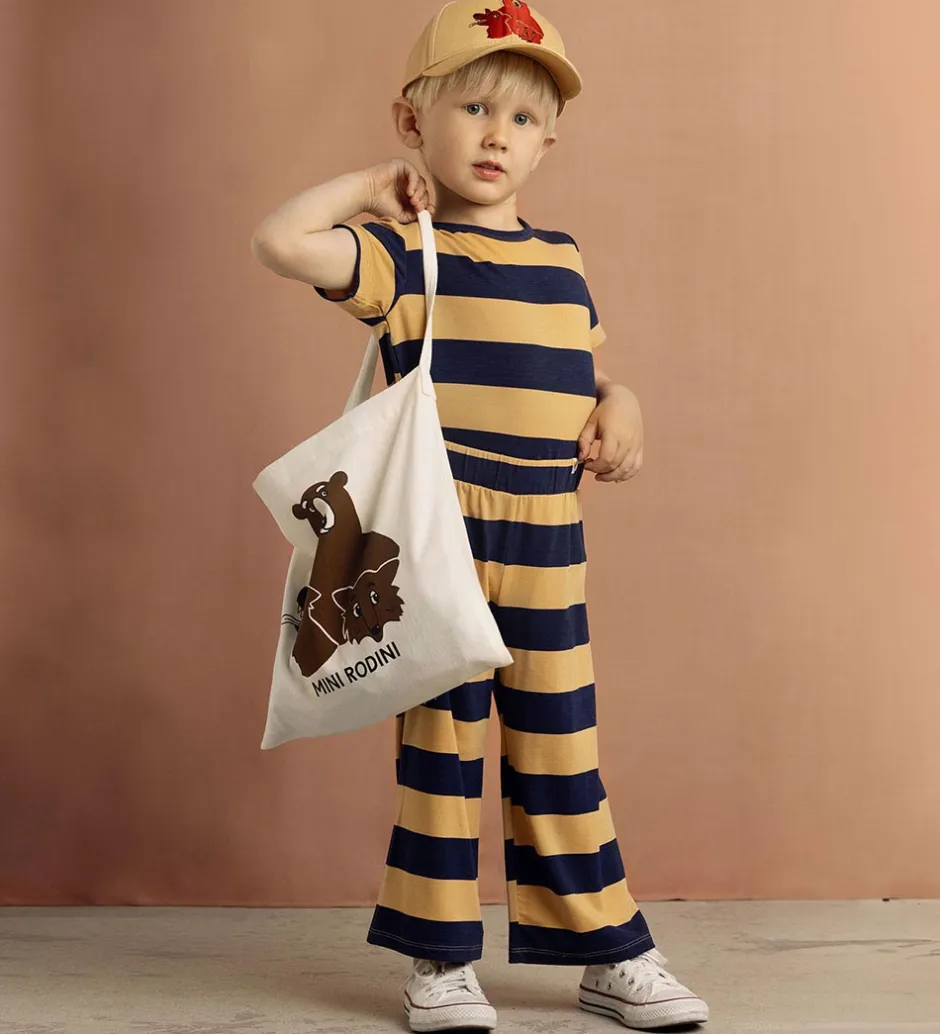 Shoppers*Mini Rodini Shopper - Camp Rodini - Offwhite m. Vilde dyr