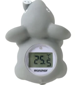 Termometer*Mininor Badetermometer - Elefant - Grå