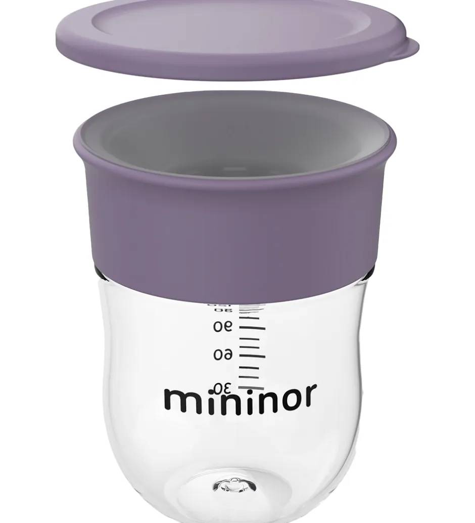 Kop Og Tudekop*Mininor Træningskop m. Låg - Training - 220 ml - Syren