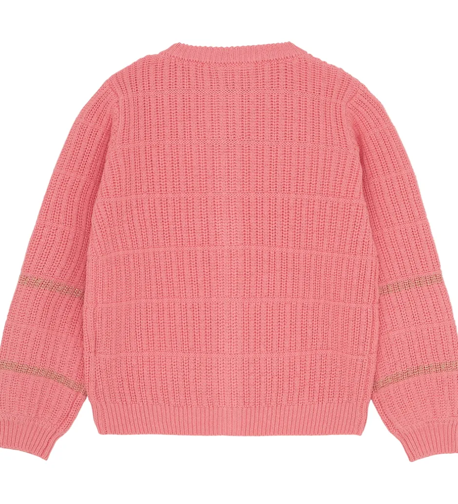 Børn Minymo Cardigan - Strik - Rib - Strawberry Ice