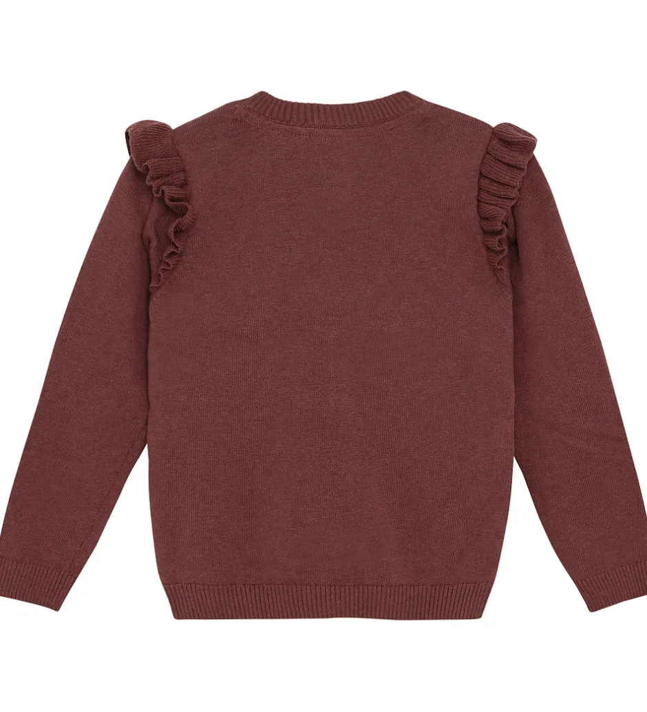 Striktrøjer*Minymo Cardigan - Strik - Rose Brown