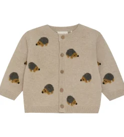 Striktrøjer*Minymo Cardigan Knit - Beige Melange