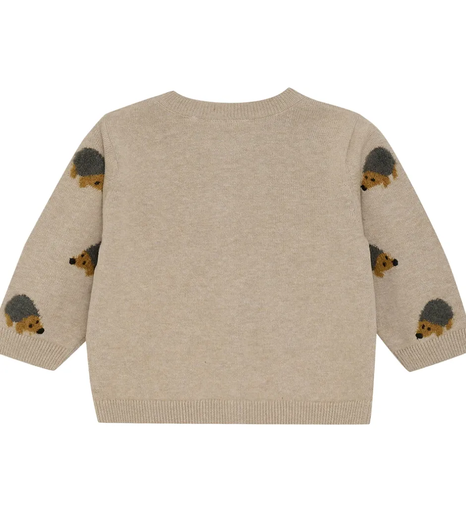 Striktrøjer*Minymo Cardigan Knit - Beige Melange