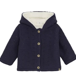 Børn Minymo Cardigan m. Teddy - Parisian Night